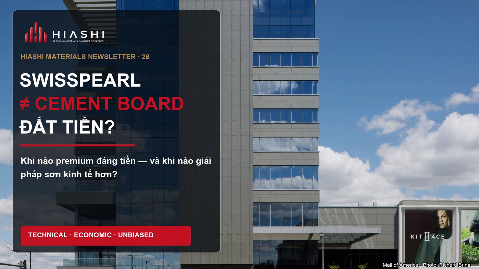 Swisspearl có phải chỉ là cement board đắt tiền? Khi nào đáng tiền cho mặt dựng?